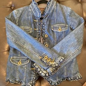 Anthropologie Jean jacket Louie sz 6